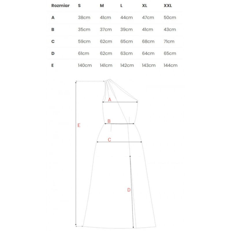 M718 One shoulder maxi dress - emerald 2