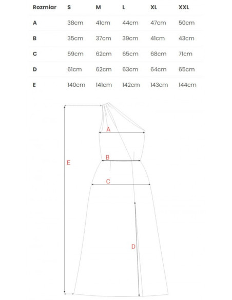 M718 One shoulder maxi dress - emerald