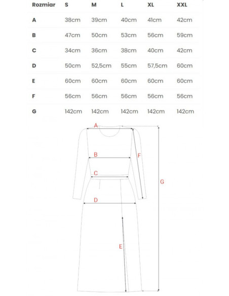 M719 Maxi dress with long sleeves - red