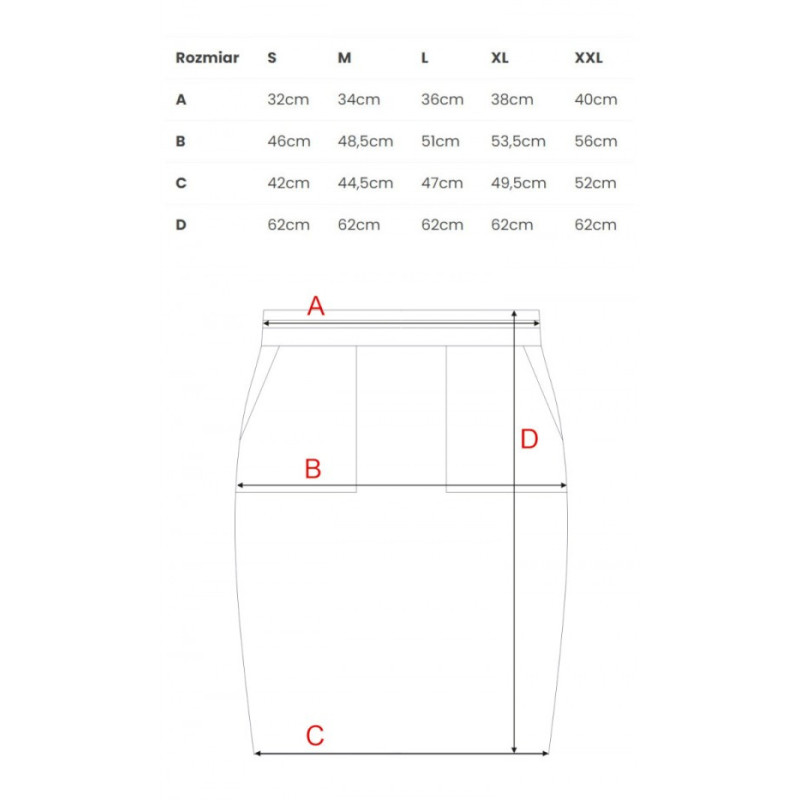 M728 Fitted skirt with patch pockets - black 2