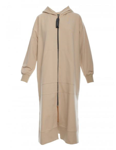 M729 Longline zipped blazer - beige