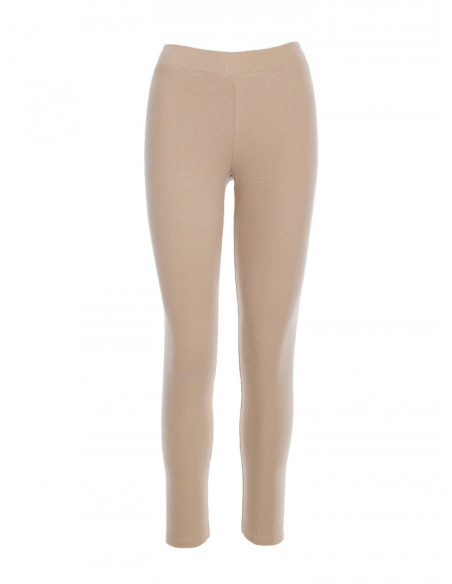M734 Ribbed knit leggings - beige