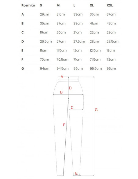 M734 Ribbed knit leggings - black