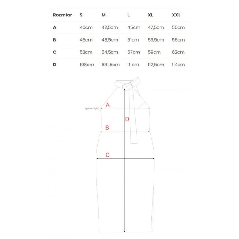 M736 Halter neck dress with a tie detail - black 2