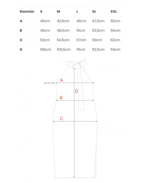 M736 Halter neck dress with a tie detail - black