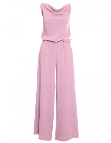 M737 Spaghetti strap jumpsuit - crepe pink