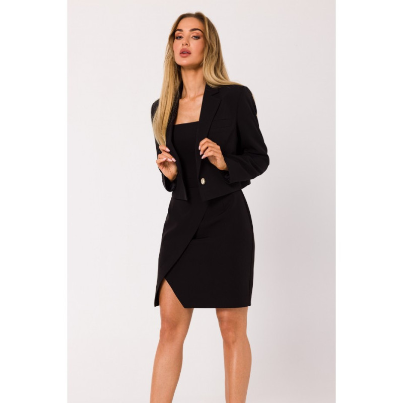 M745 Cropped blazer - black