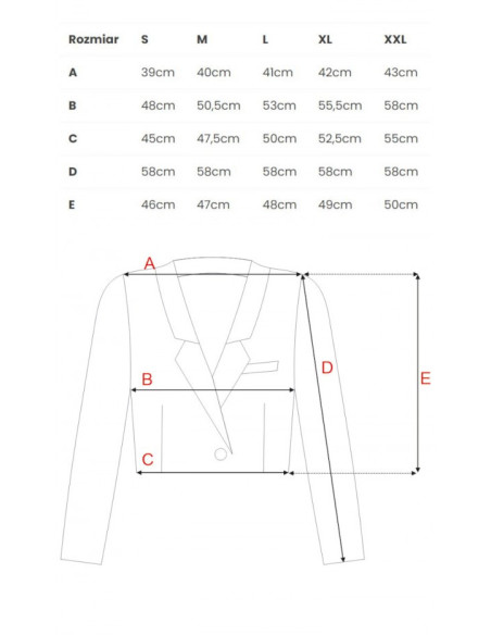 M745 Cropped blazer - black