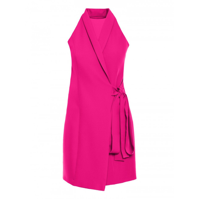 M747 Blazer dress with a tie detail - fuchsia 2