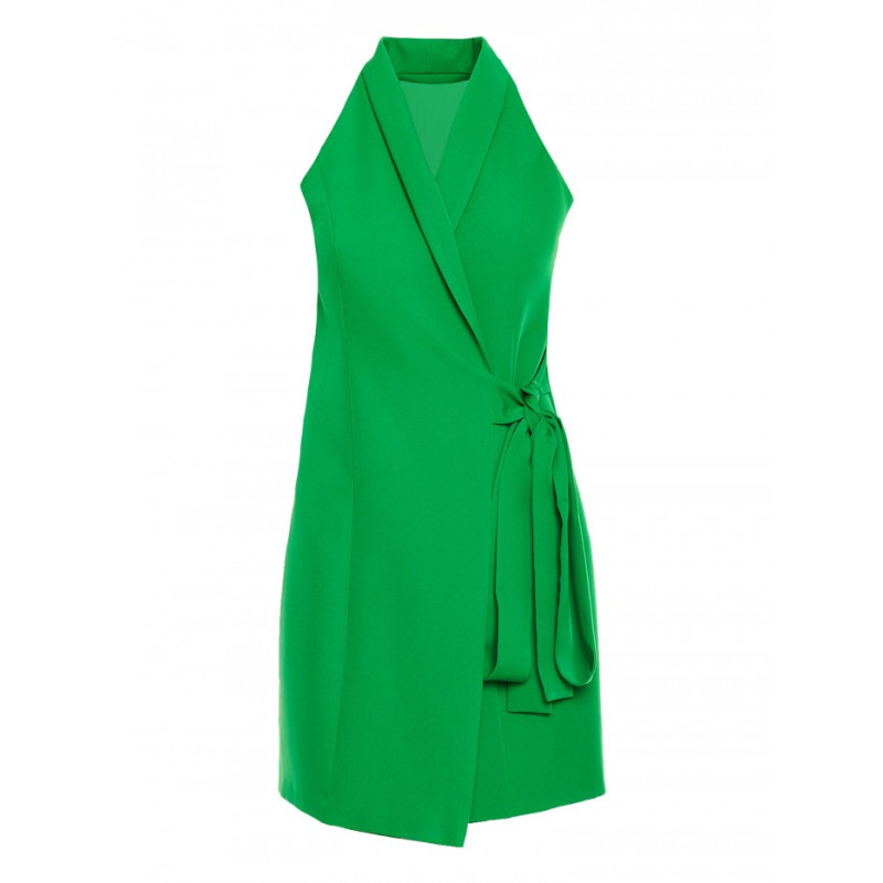 M747 Blazer dress with a tie detail - green 2