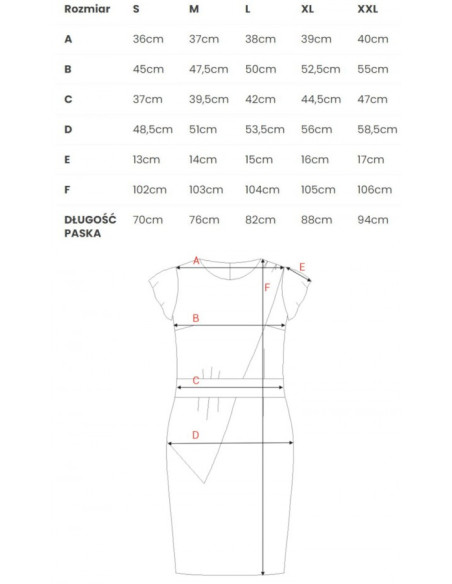 S336 Sheath dress with belt - beige