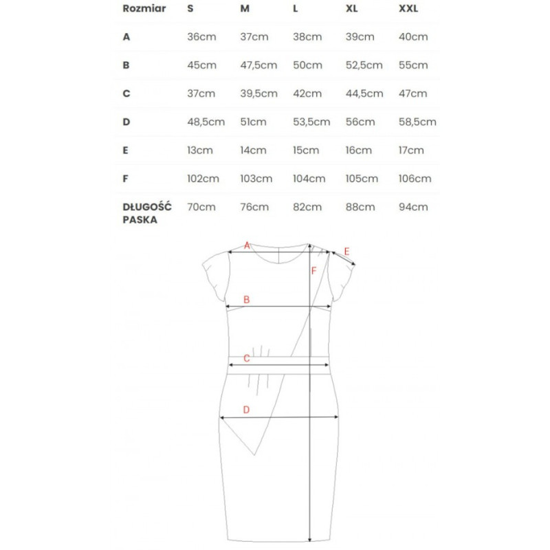 S336 Sheath dress with belt - black 2