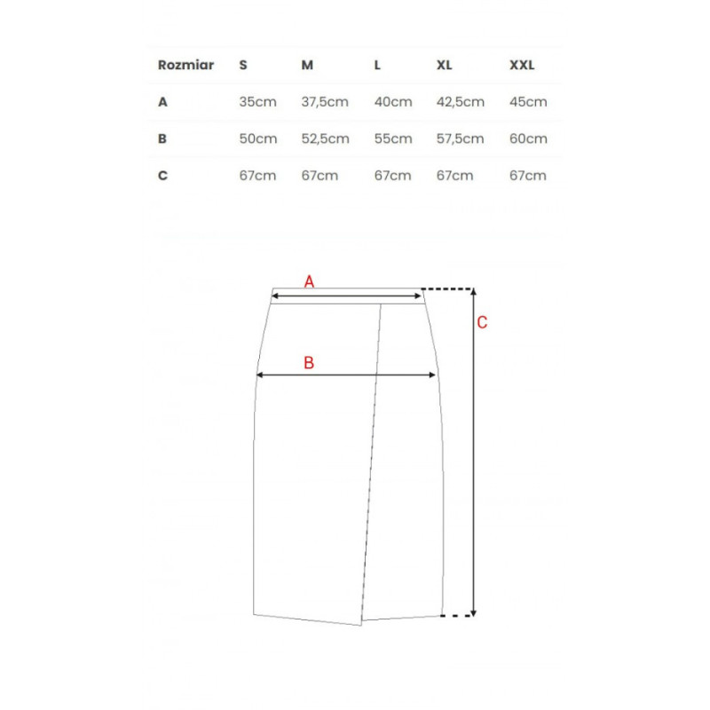S343 A line skirt with a wrap detail - oceanblue 2