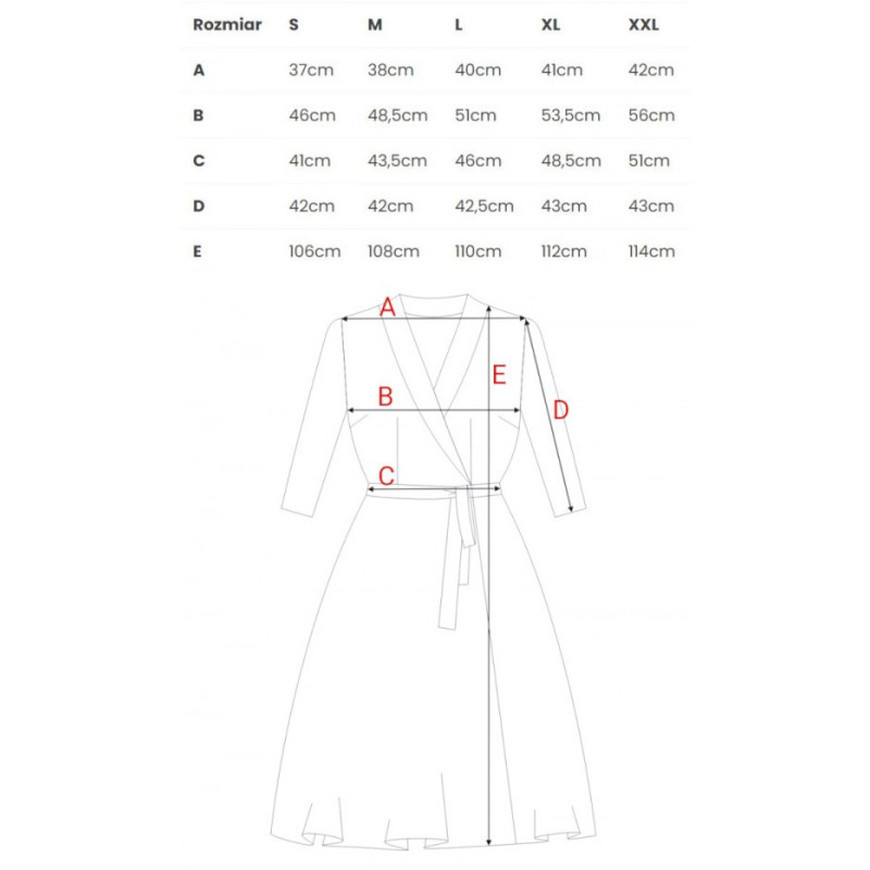 B255 Wrap dress with a shawl collar - beige 2