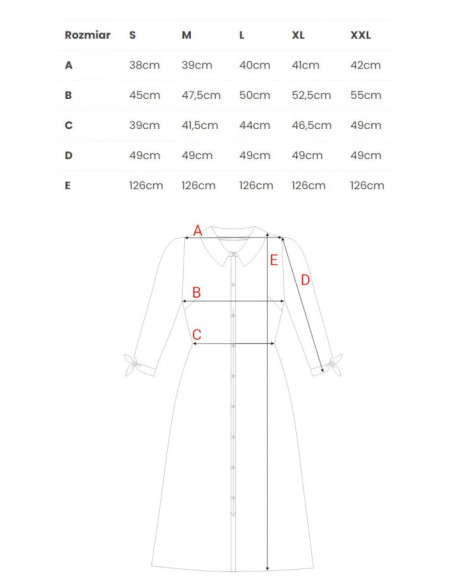 B259 Button down shirt dress - model 1