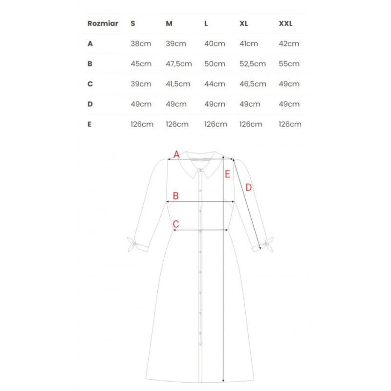 B259 Button down shirt dress - model 2 2