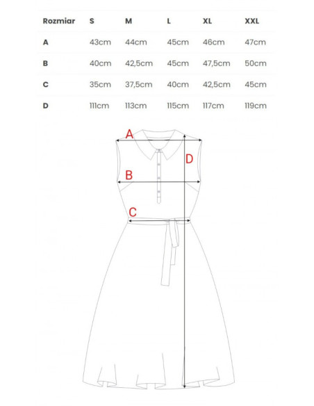 B261 Fit and flare cotton dress - green
