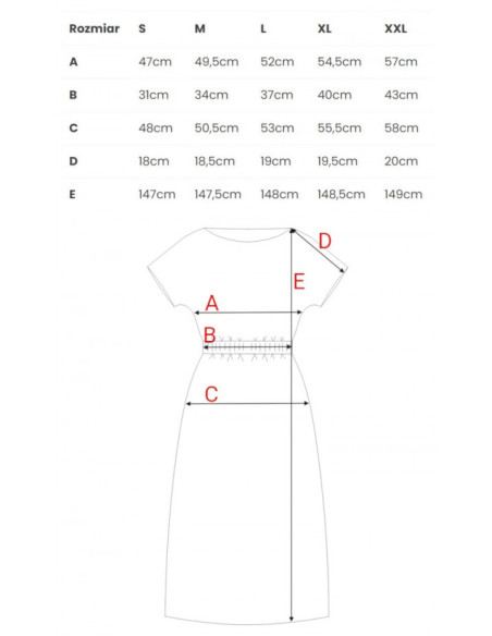 B264 Maxi dress with elasticated waist - black