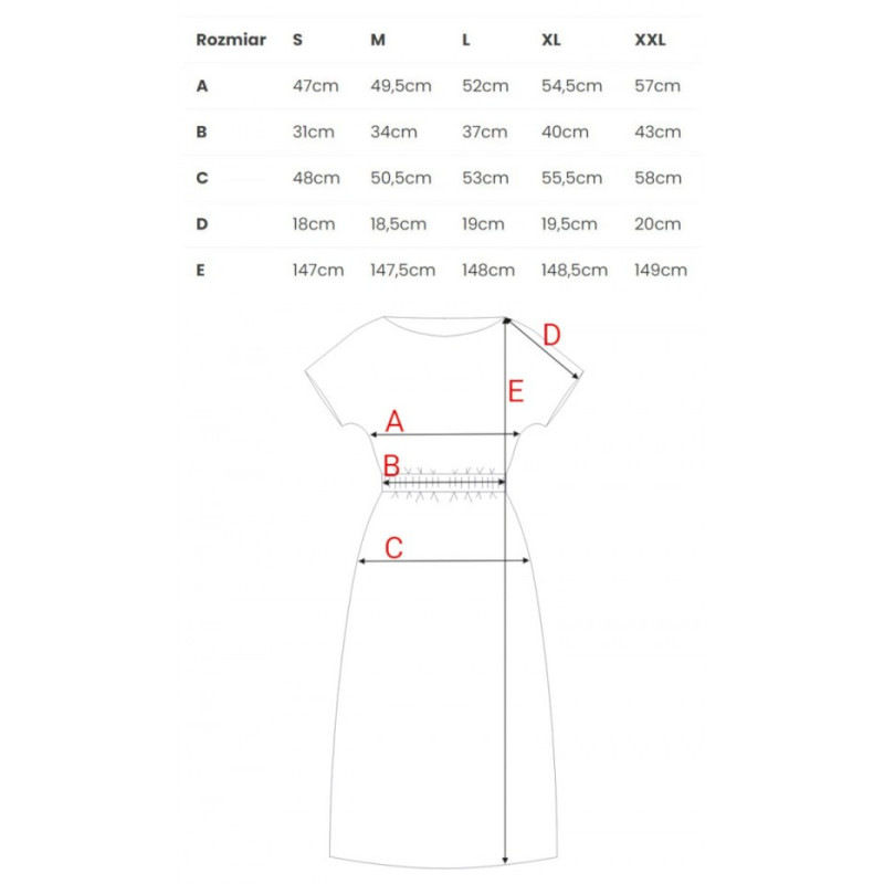 B264 Maxi dress with elasticated waist - royal blue 2