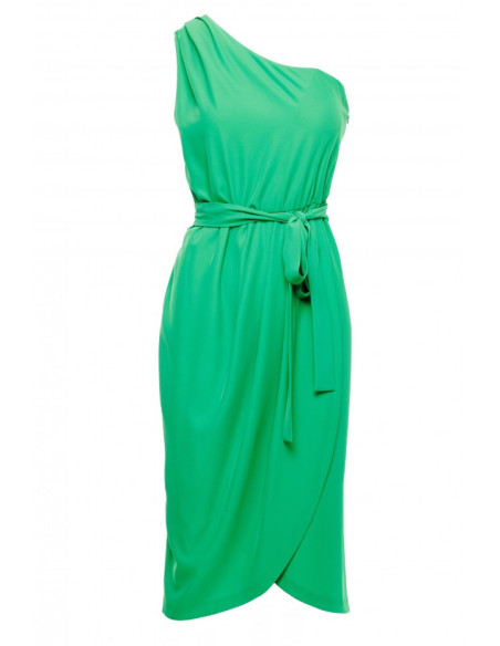 K160 One shoulder dress - green
