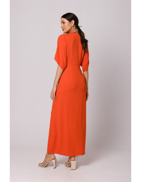 K163 Maxi dress - coral