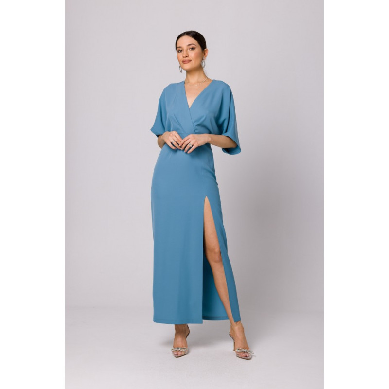 K163 Maxi dress - sky blue