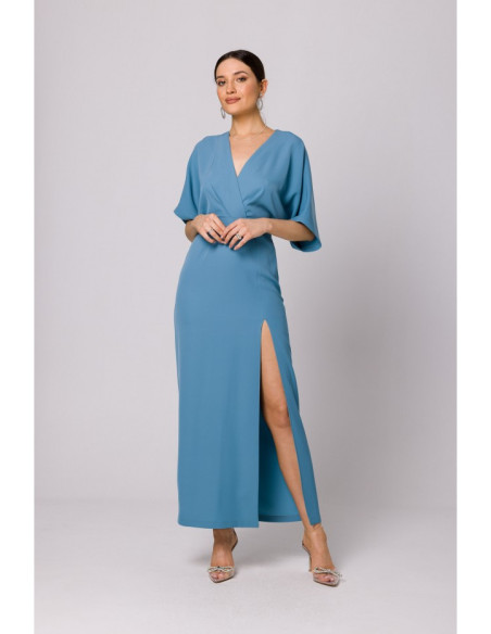 K163 Maxi dress - sky blue