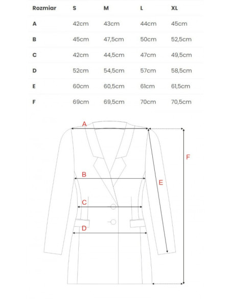 M748 Faux leather blazer - black