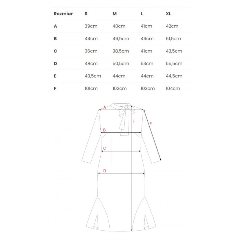 S346 Dress with a tie neck - black 2