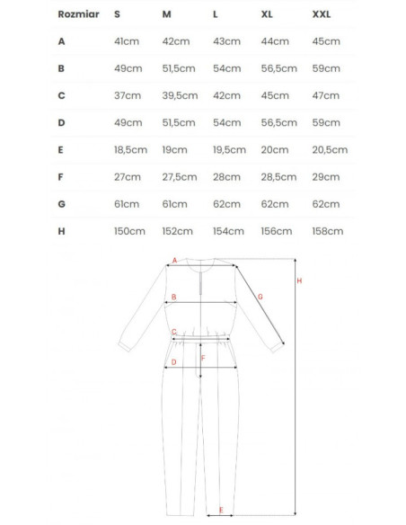 S355 Jumpsuit with a split neckline - plum