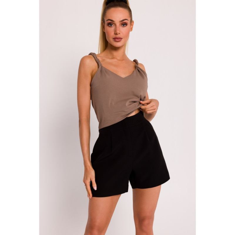 M775 Shorts with pleats - black
