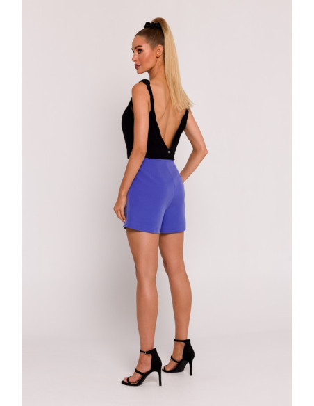 M775 Shorts with pleats - light purple