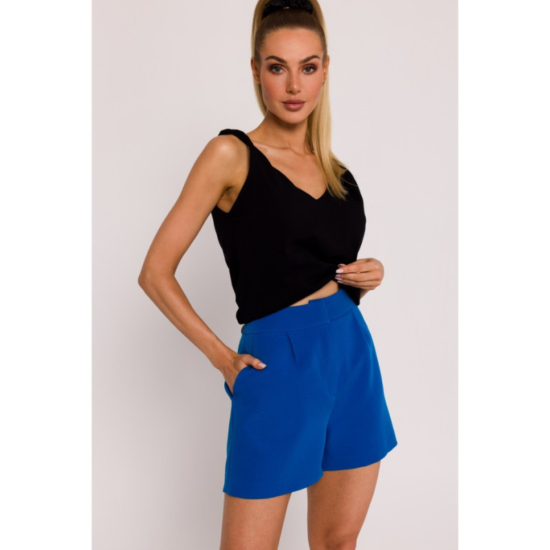 M775 Shorts with pleats - blue