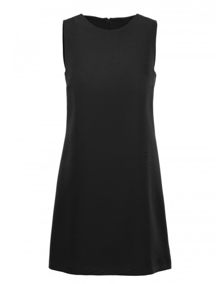 M778 Sleeveless dress with cutouts - black