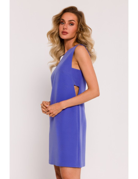 M778 Sleeveless dress with cutouts - light purple