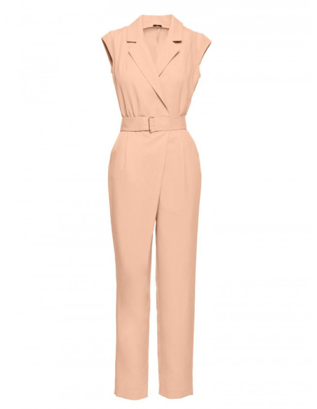M780 Asymmetrical design jumpsuit - beige