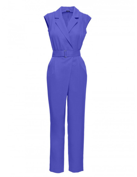M780 Asymmetrical design jumpsuit - light purple