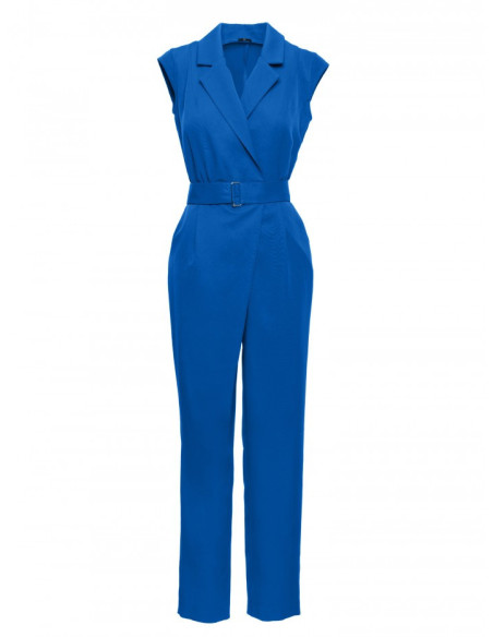 M780 Asymmetrical design jumpsuit - blue