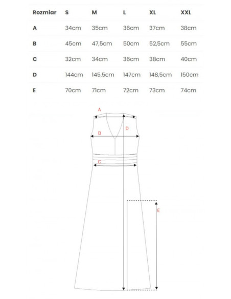 M781 Chiffon maxi dress with leg split - model 1