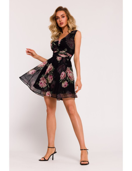 M782 Chiffon mini dress - model 1