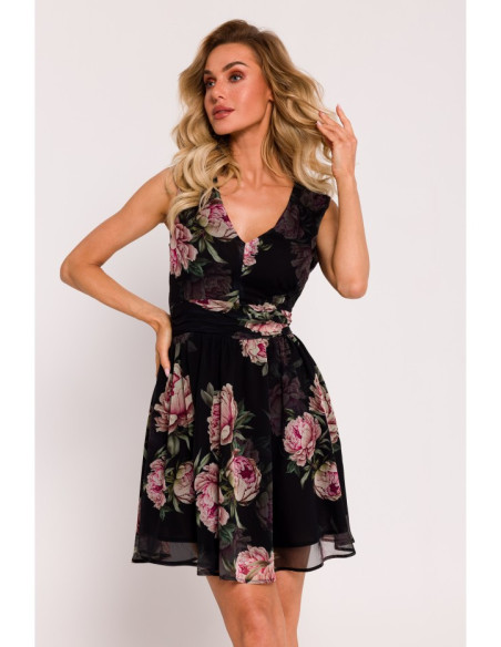 M782 Chiffon mini dress - model 1