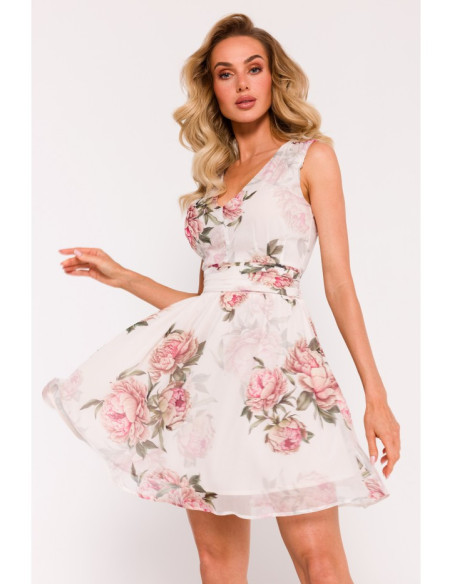 M782 Chiffon mini dress - model 2