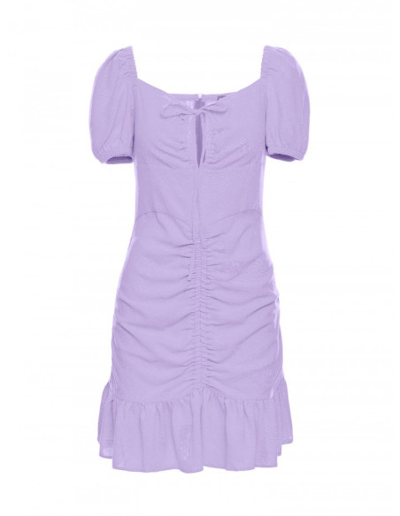 M784 Ruched mini dress - purple