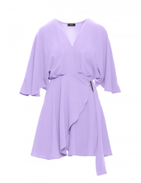 M785 Platėjanti mini suknelė - violetinė