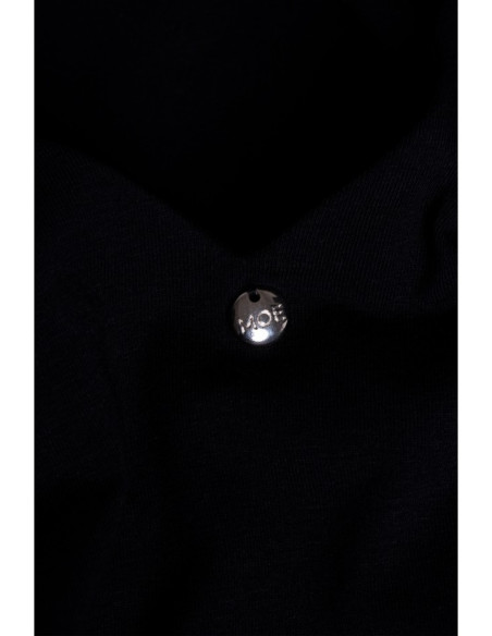 M791 Deep V-neck maxi dress - black