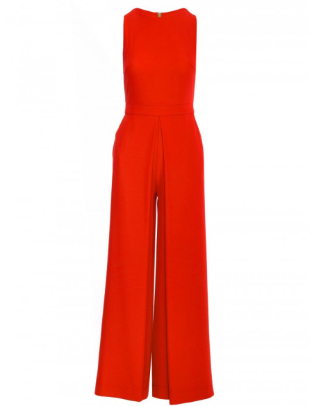 K184 Wide leg jumpsuit - coral