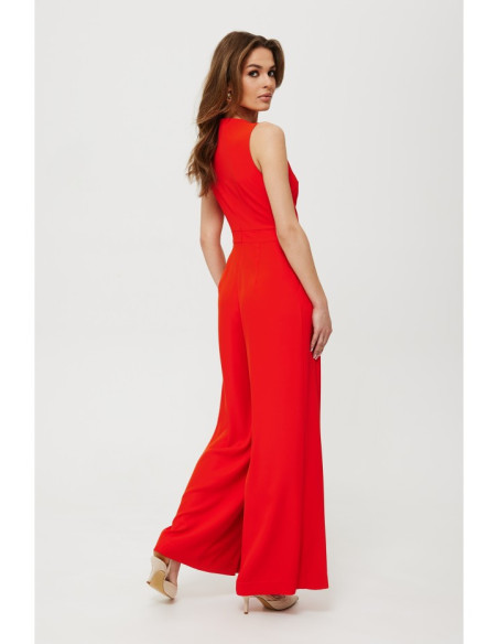 K184 Wide leg jumpsuit - coral