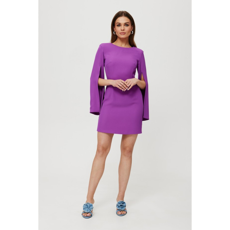 K190 Mini dress with split sleeves - lavender