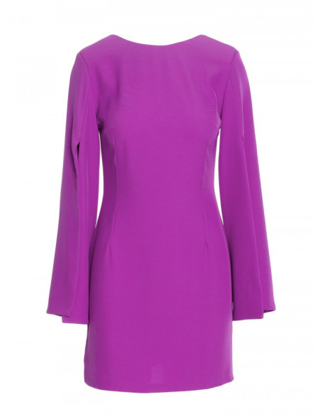 K190 Mini dress with split sleeves - lavender