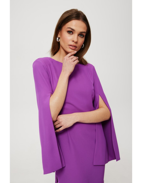 K190 Mini dress with split sleeves - lavender